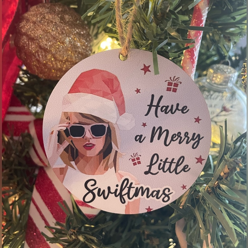 Taylor Swift Christmas Ornament